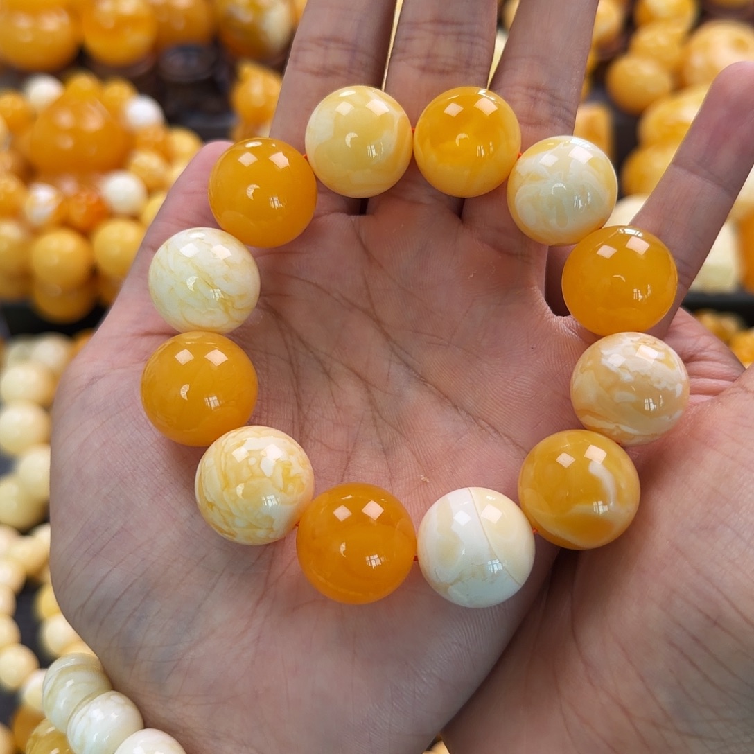 琥珀未镶嵌珠宝奇石19mm