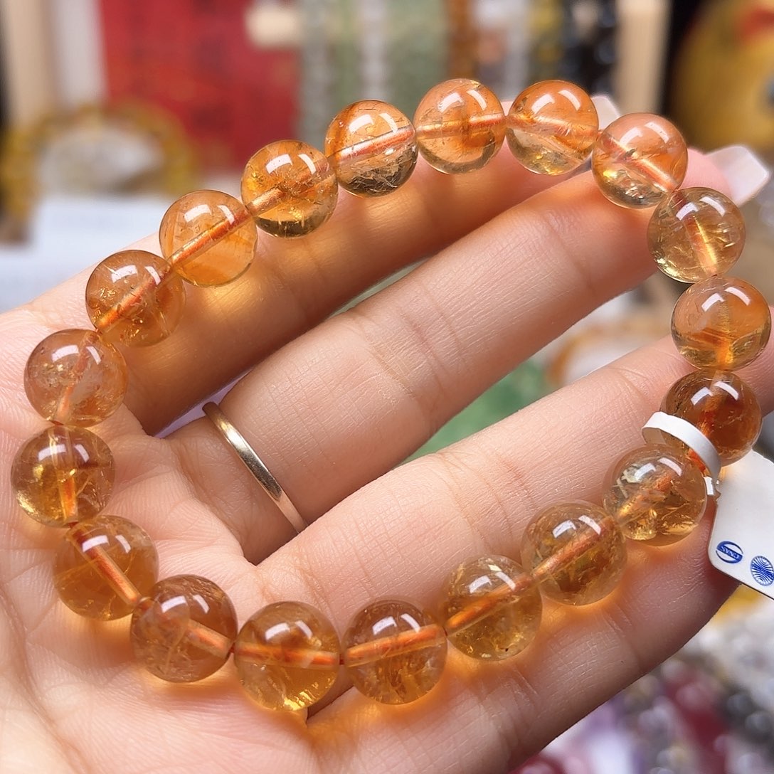 水晶手链未镶嵌黄塔10