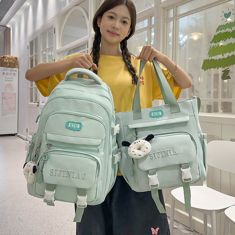 书包女初中生大容量小学生三到六年级高中生轻便高颜值背包双肩包