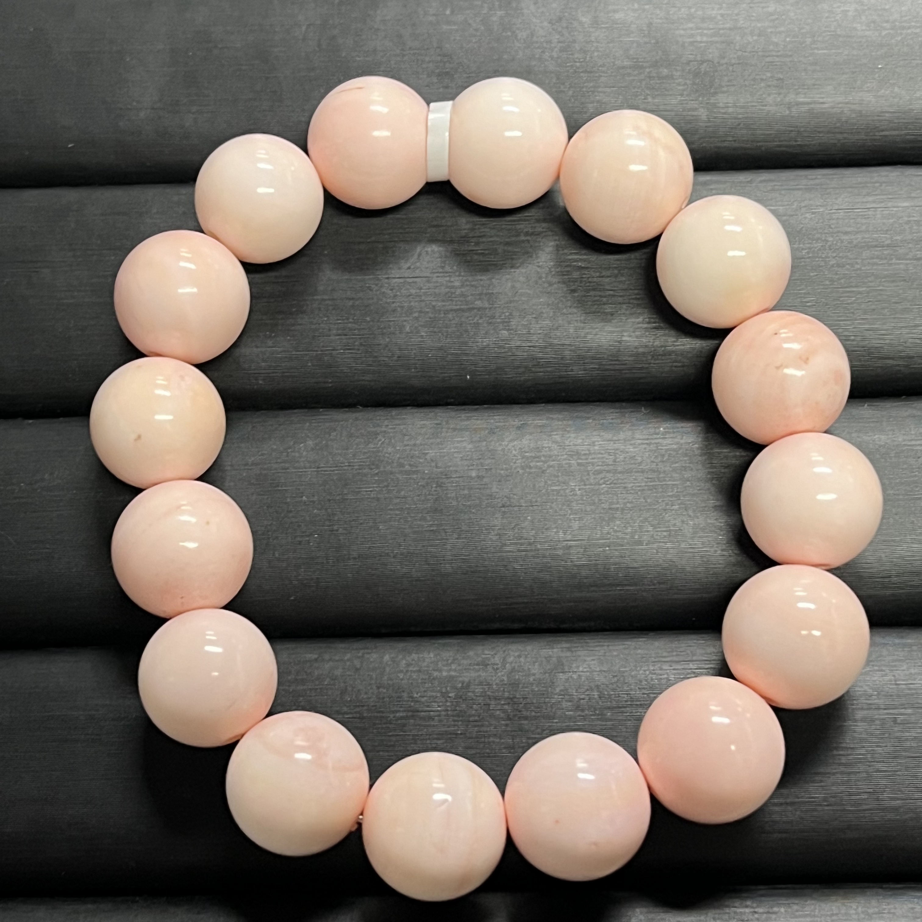 手链 粉色圆珠手串饰品