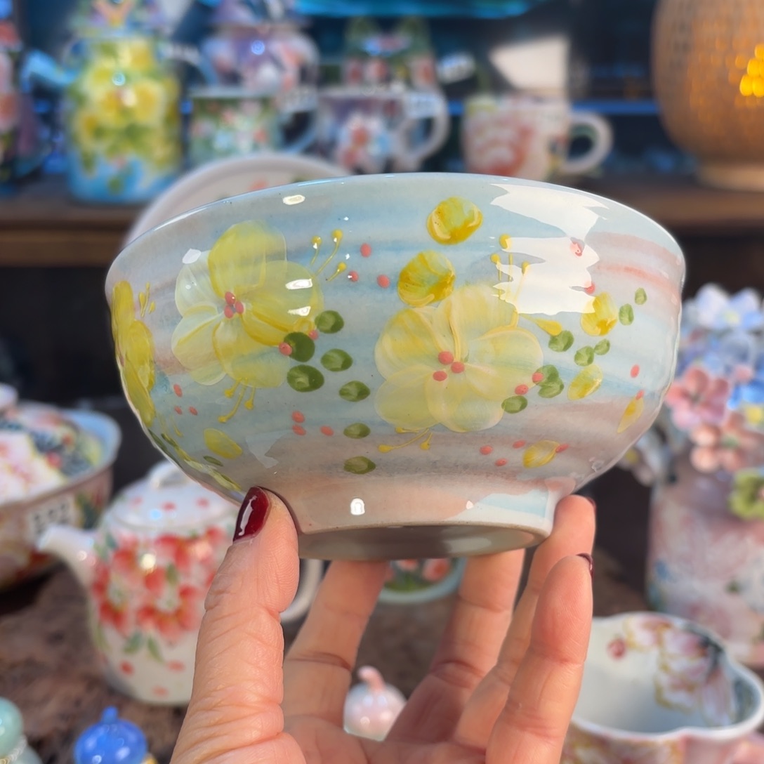 景德镇手绘高温釉下彩陶瓷茶具