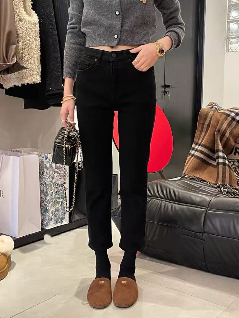 厚绒！一条过冬！做到又暖又显瘦的裤型！配大衣超绝~显瘦腿精裤！