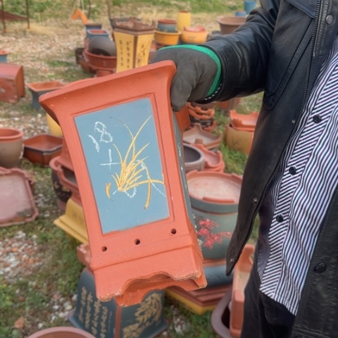 红陶紫砂花盆盆景盆栽