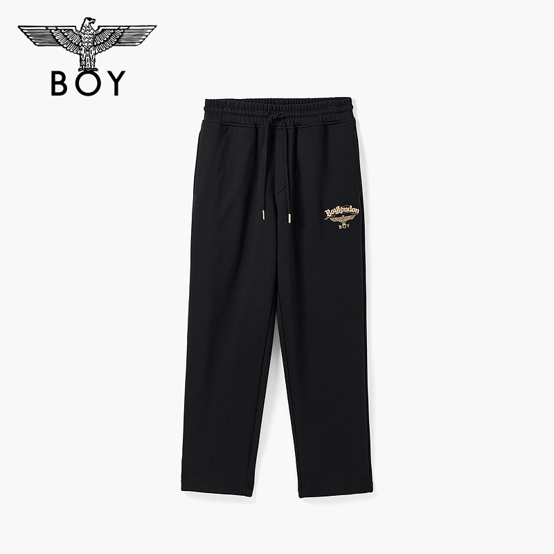 BOY春夏男女同款基础LOGO经典简约针织时尚休闲长裤N15804