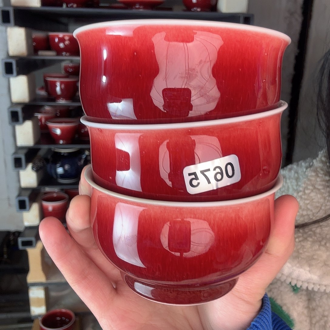 碗景德镇郎红陶瓷