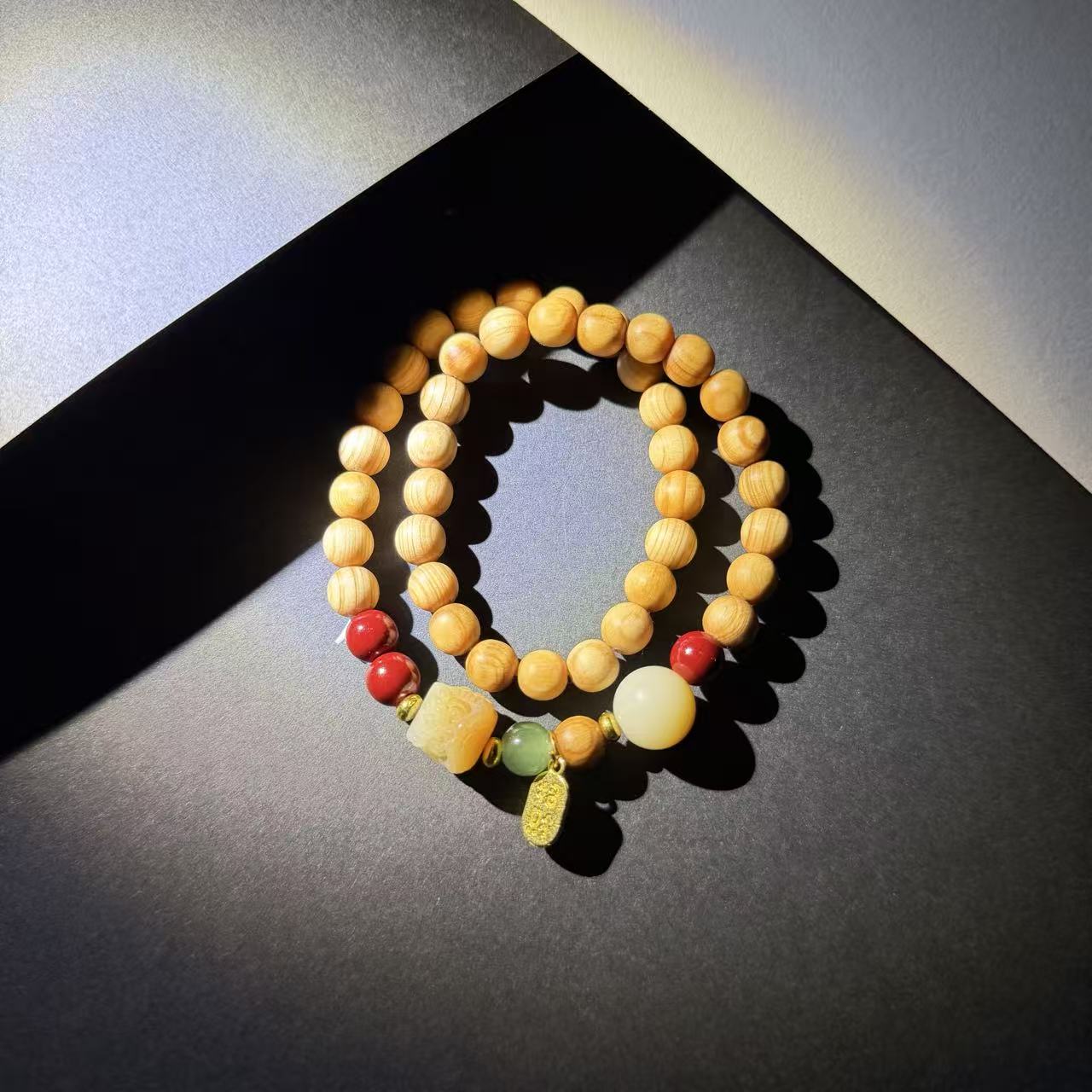 DA-1154-崖伯双圈手串（无礼盒）