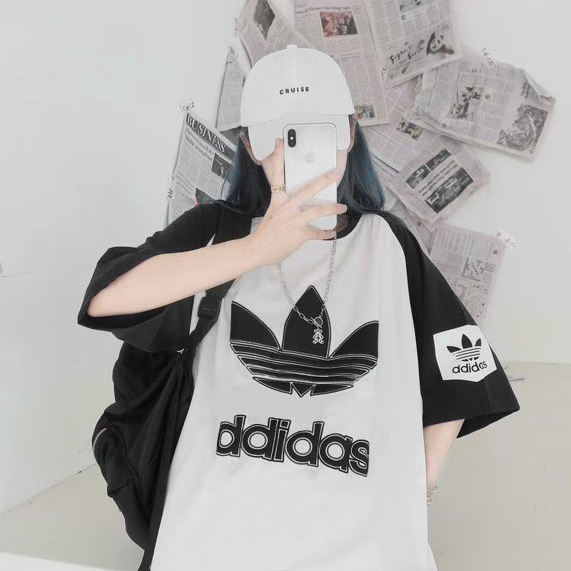 【商场撤柜】大LOGO宽松短袖 女生发泡科技 插色运动百搭棉T恤