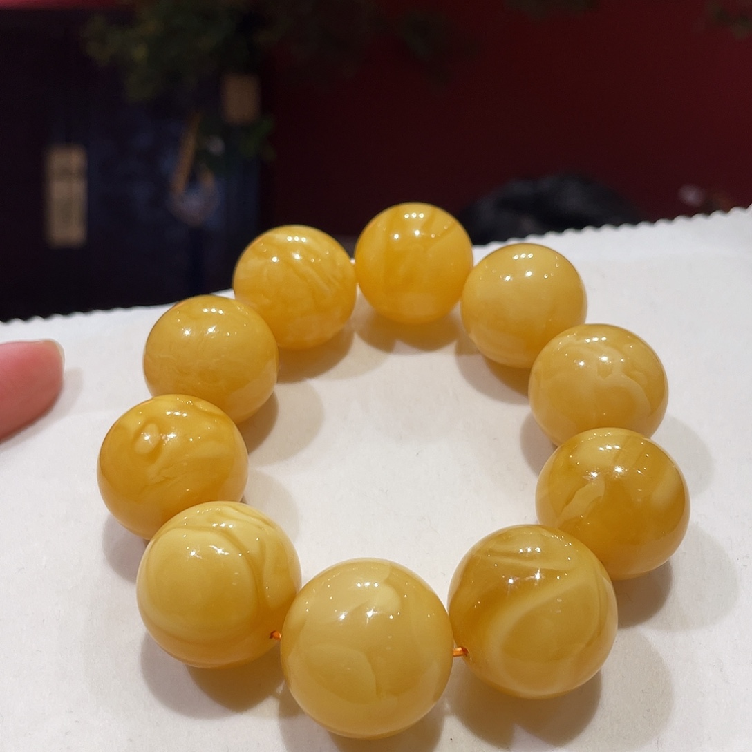 蜜蜡未镶嵌手串蜜蜡