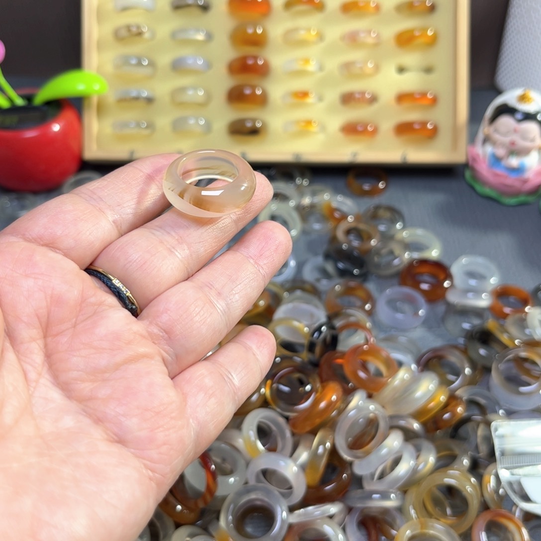 合金戒指玛瑙/玉髓已*销
