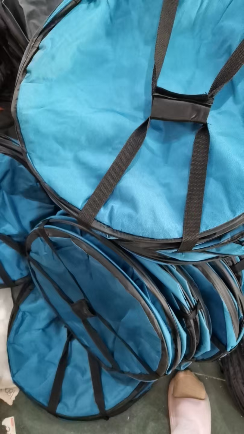 中号蓝色纯色收纳篮脏衣篮 约48*48发1