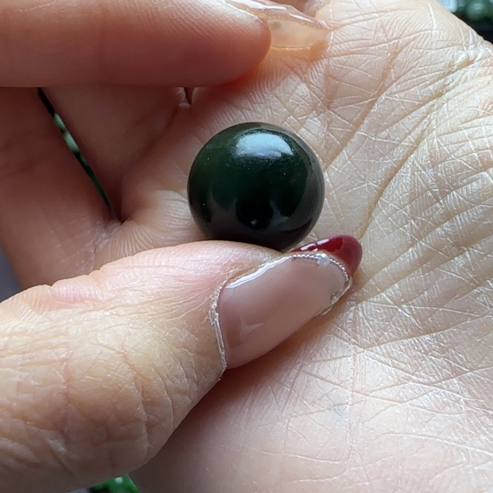 和田玉（碧玉）单珠未镶嵌
