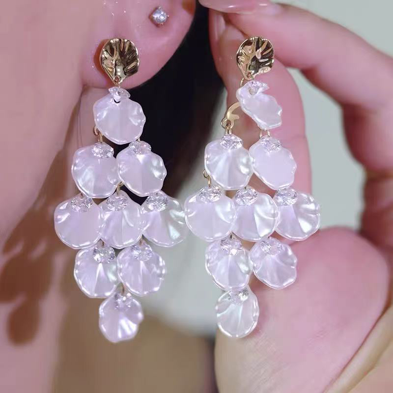 铜合金耳饰 气质轻奢百搭简约简约优雅精致网红设计师耳环F3244