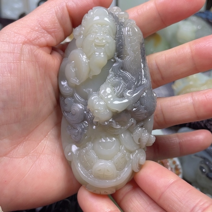 和田玉未镶嵌挂件