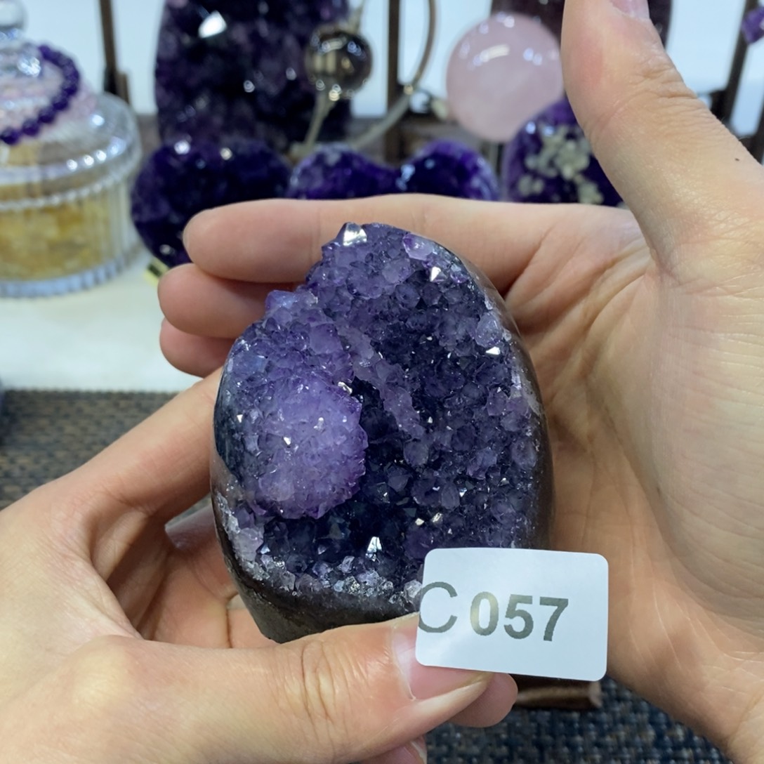 紫晶摆件摆件未镶嵌