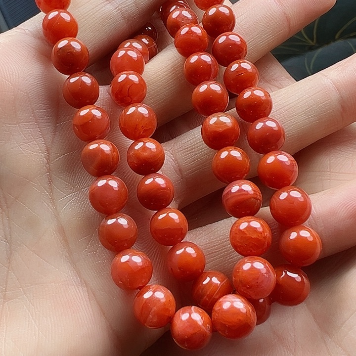 南红玛瑙颈饰未镶嵌