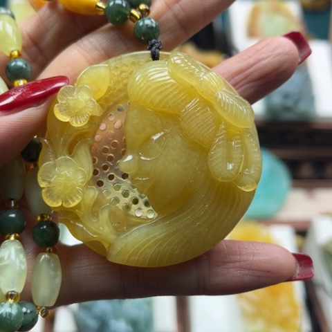 岫玉挂件未镶嵌挂件