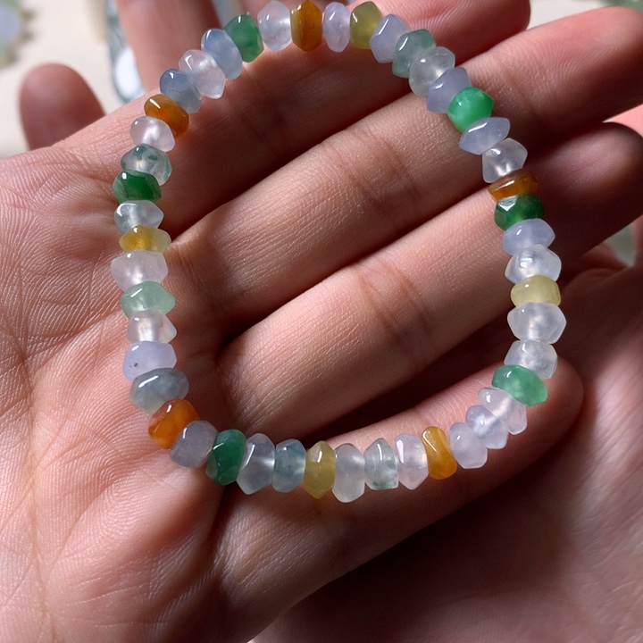 翡翠未镶嵌手串天然翡翠手串卡6