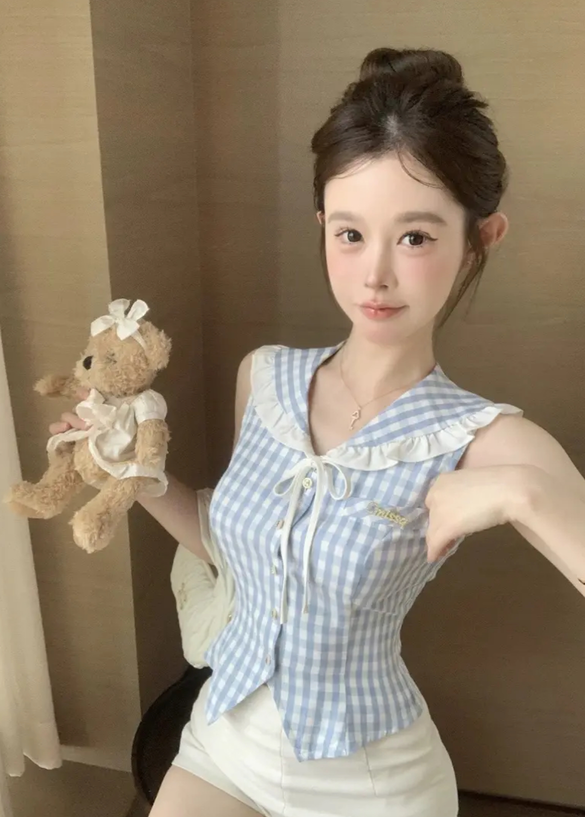 显瘦网红辣妹纯欲套装上衣【留言备注编码】