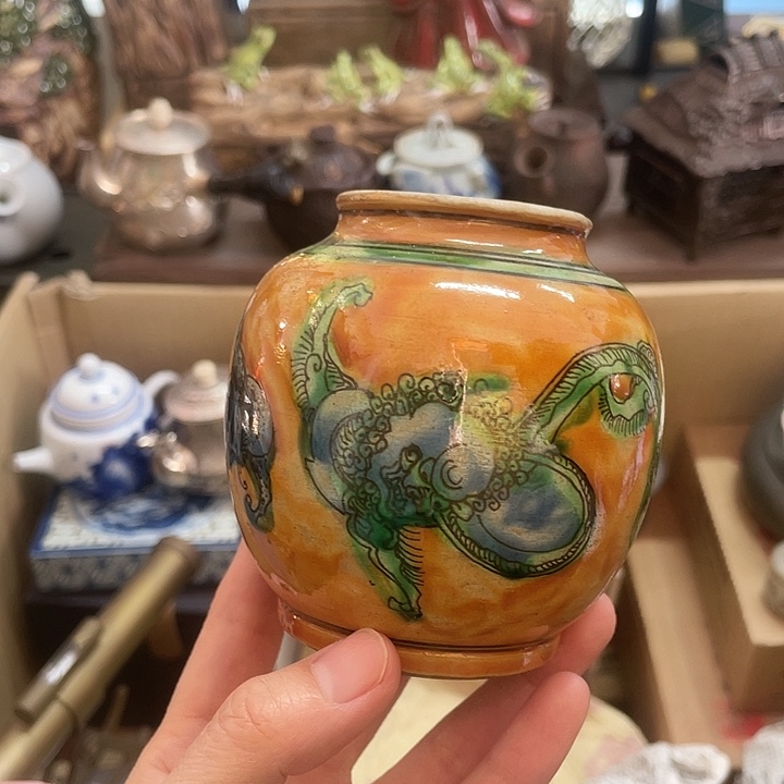 瓷中古工艺品摆件