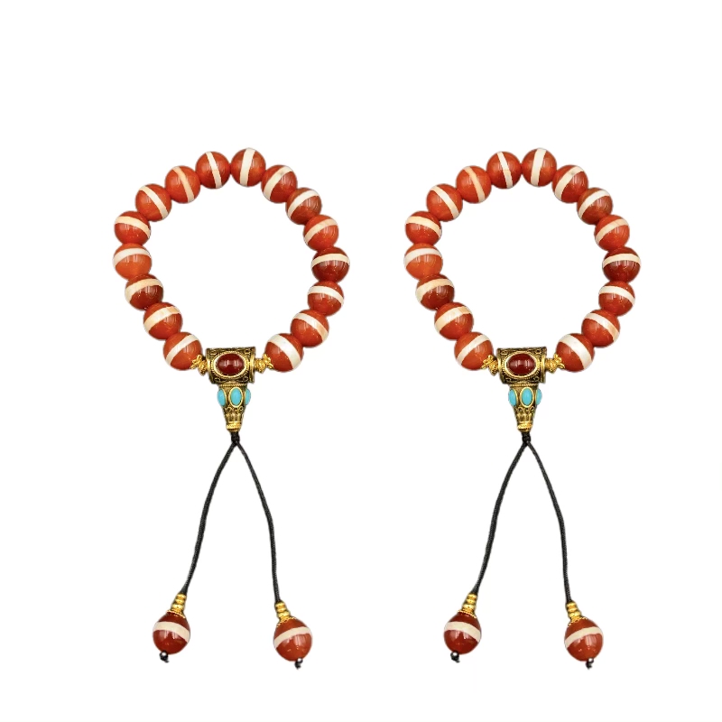 红肉一线药师玛瑙手串A28-473赠礼盒(多样性发其一)