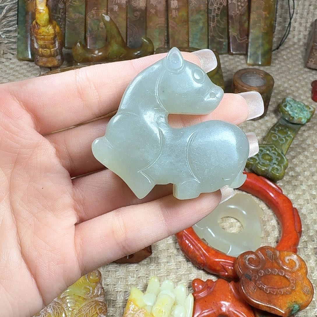 白玉菩提吊坠挂件