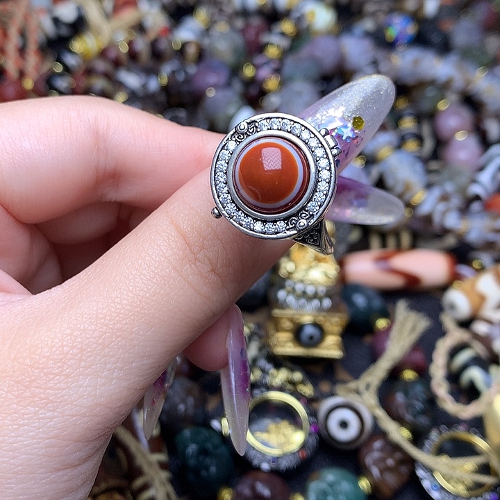 玛瑙/玉髓未镶嵌发一条