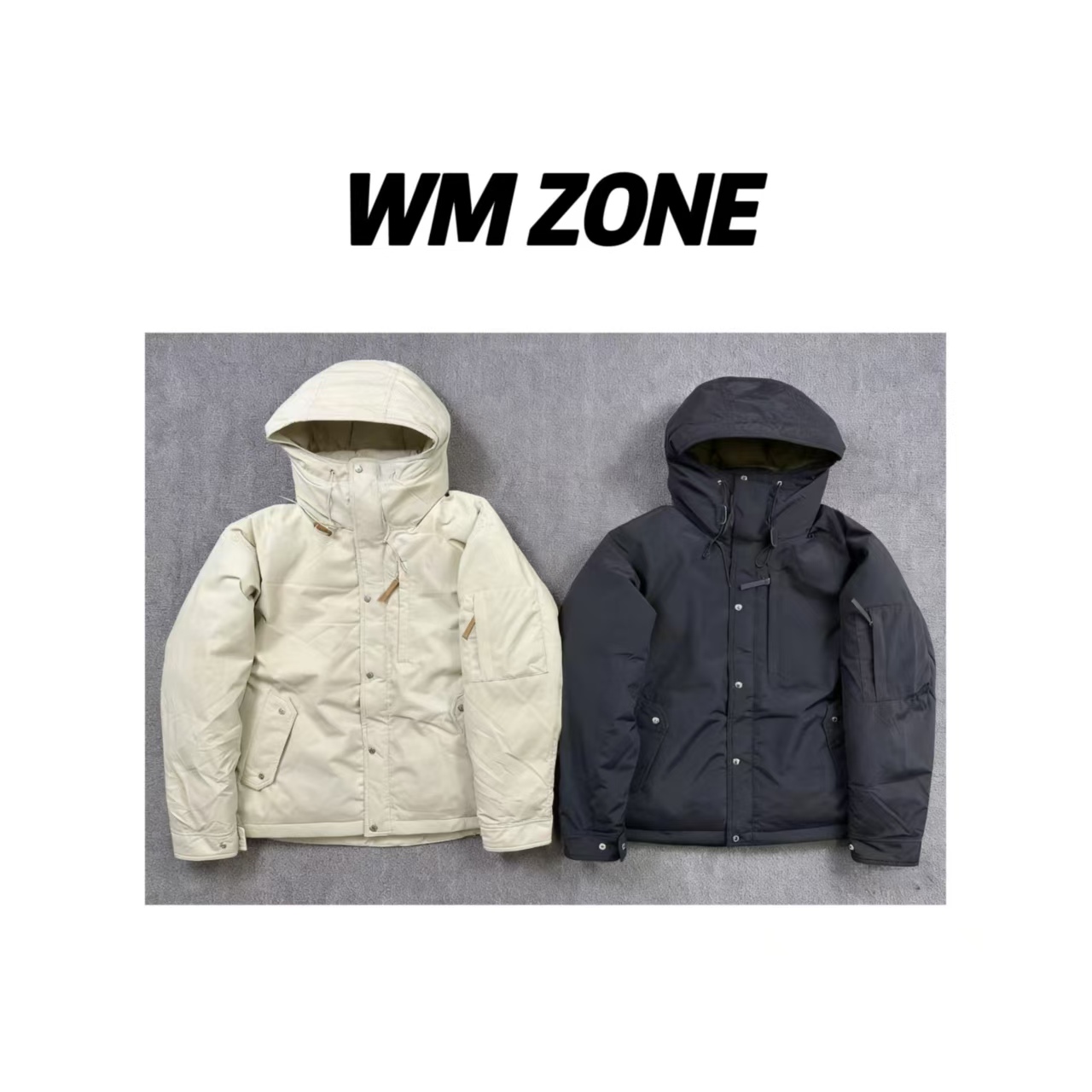 WM  4-2-4085  户外防风工装口袋连帽保暖外套