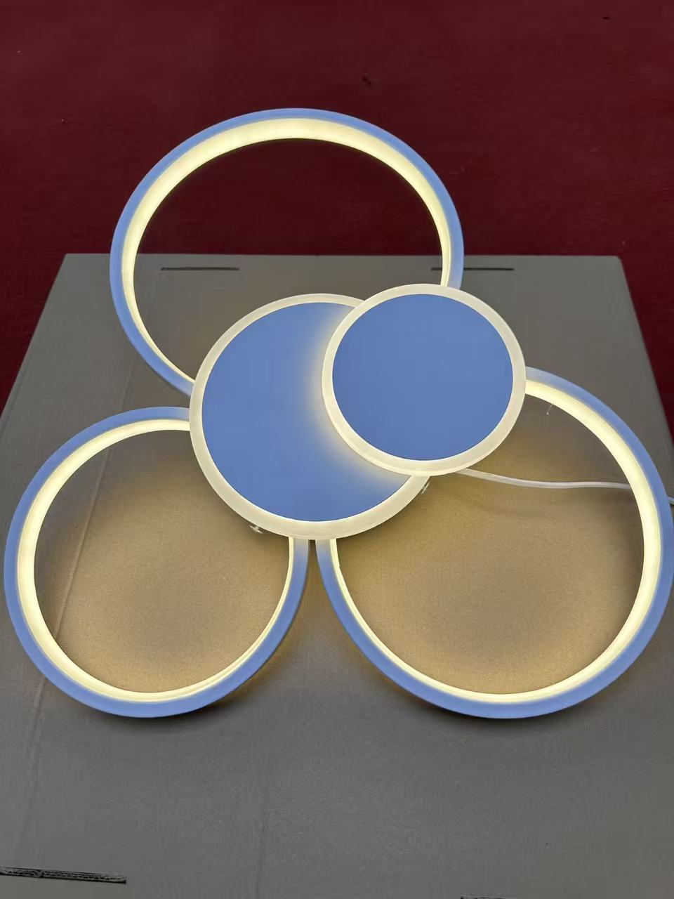 客厅灯简约现代大气 创意个性圆形LED吸顶灯卧室房间