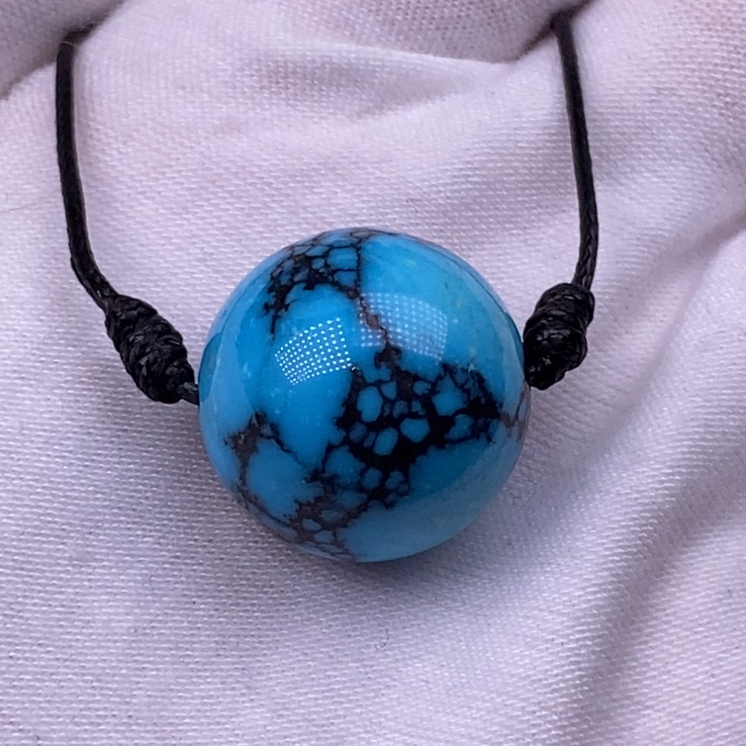 绿松石未镶嵌珠宝奇石19.8mm