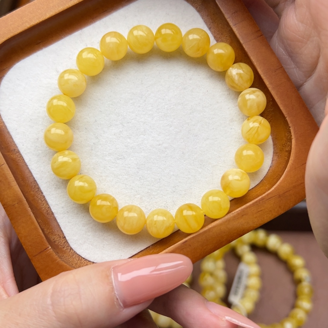 琥珀未镶嵌珠宝奇石9mm