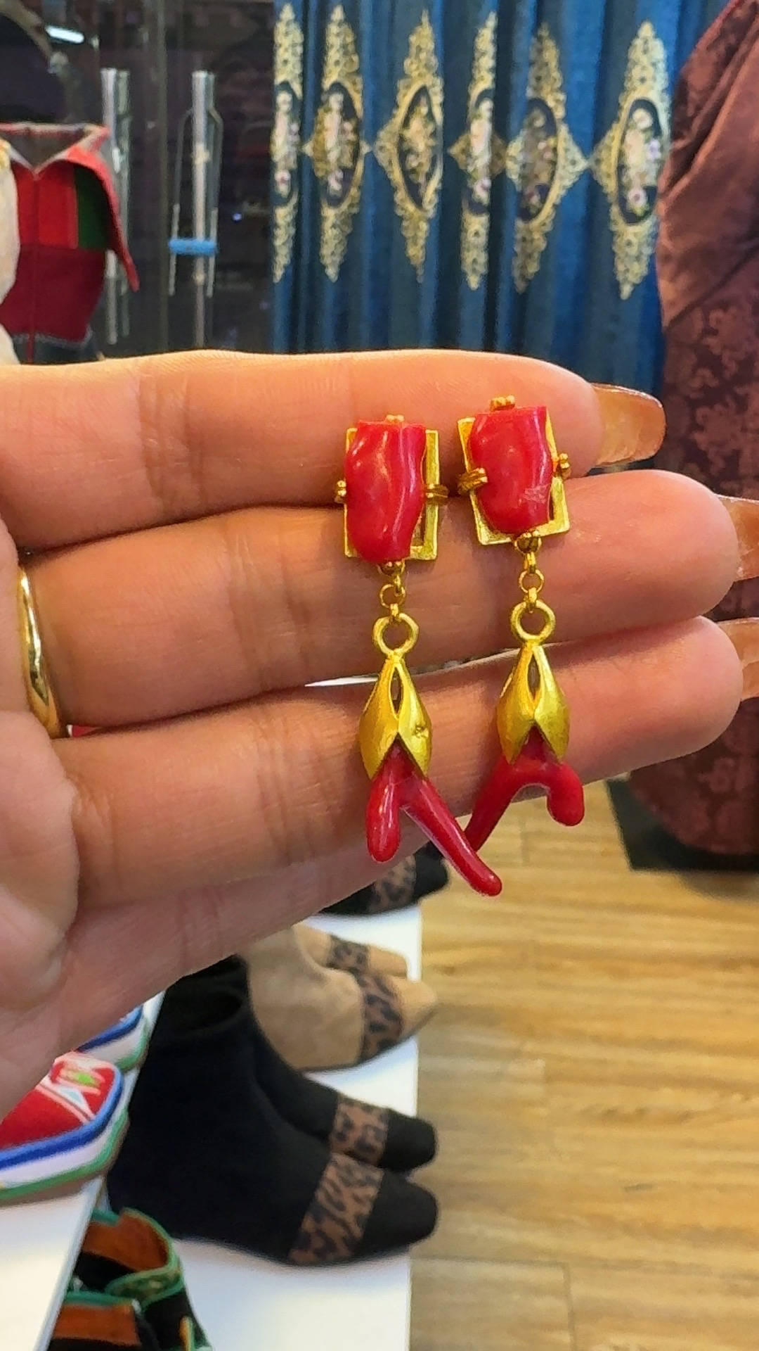 非金属亚克力耳饰 非金属藏式百搭耳环