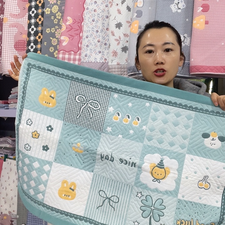 棉特价绿色百福图