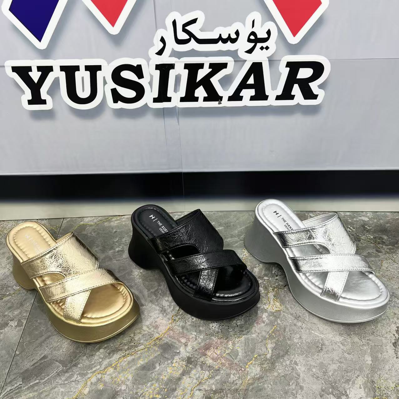 8609新款时尚网红鞋休闲百搭外穿厚底拖鞋