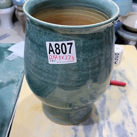 红陶景德镇手工花盆制作