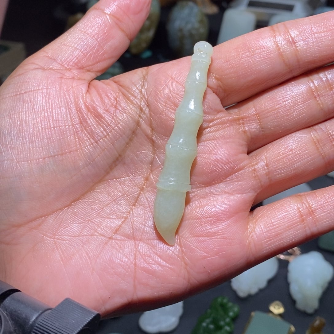 和田玉毛笔未镶嵌