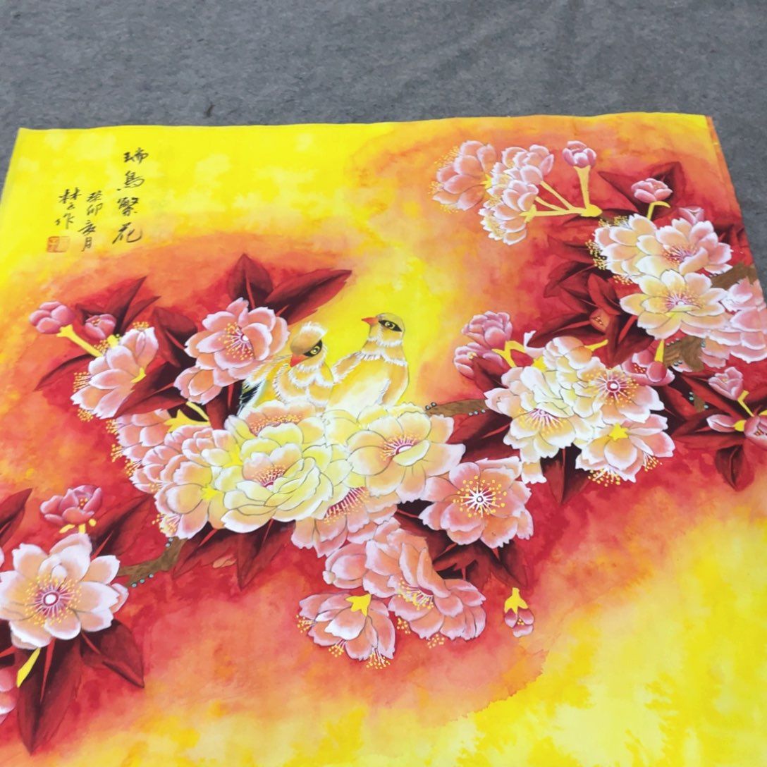 国画国画作品画心一张
