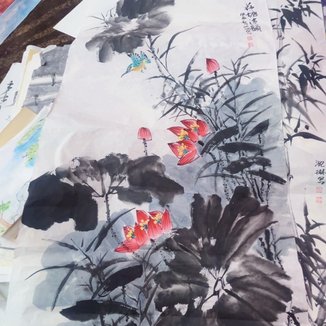 国画沈琳老师四尺作品111