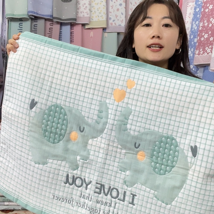 棉特价促销绿色小飞象