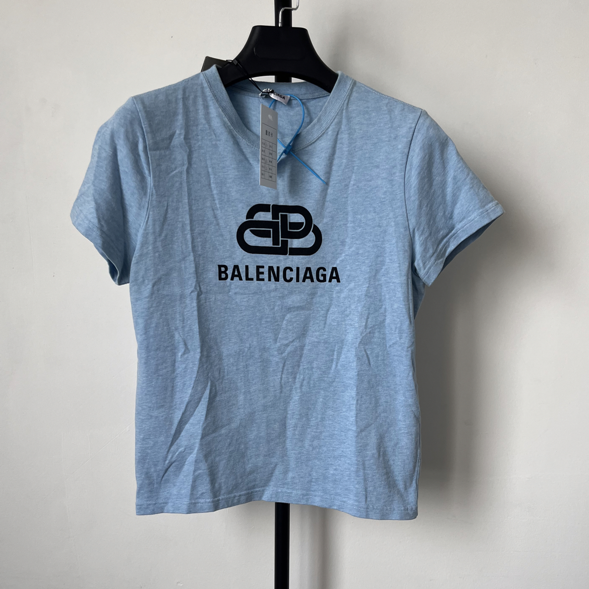 99新 Balenciaga/巴黎世家 锁扣短袖 全新 M码 01348