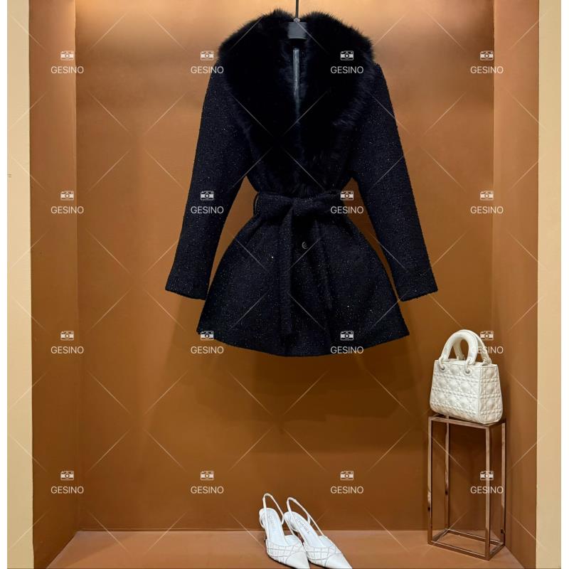 【悠悠】秋冬气质小香风时尚设计师中长款外套 QD-2025190