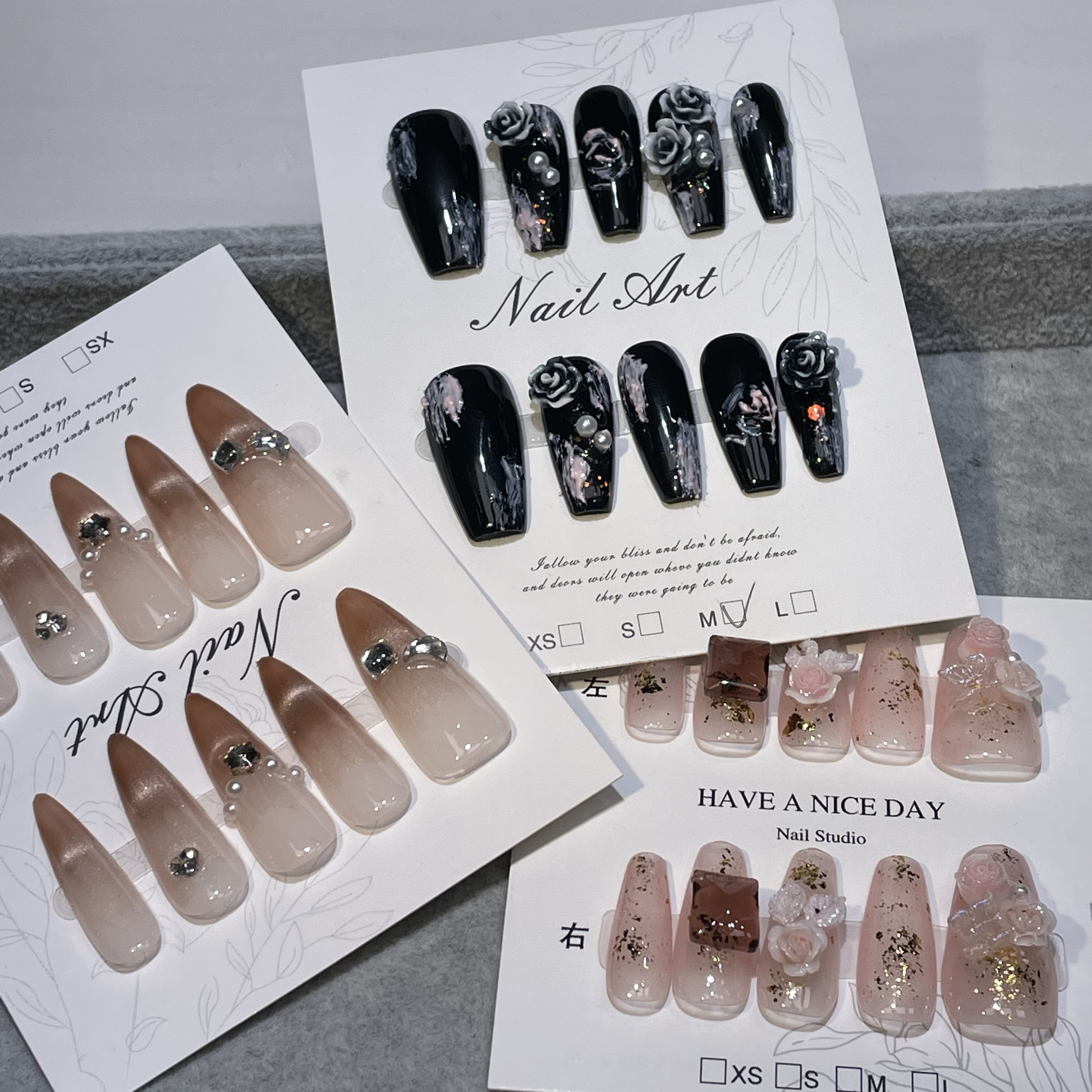 手工穿戴甲尾货孤品清仓~4单飞~默认微瑕