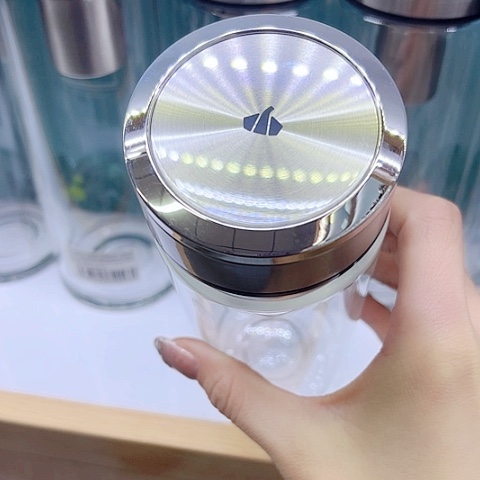 万象玻璃单层U48R，钛银520毫升加杯套