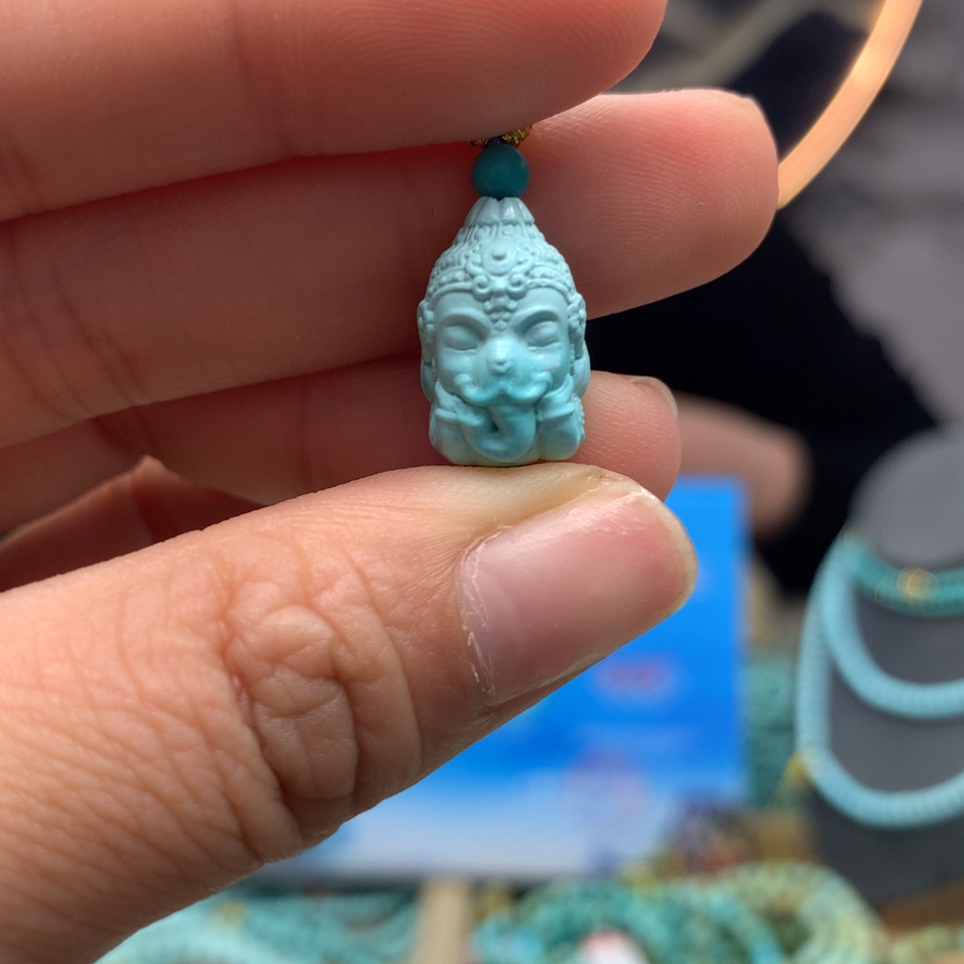 绿松石挂件未镶嵌