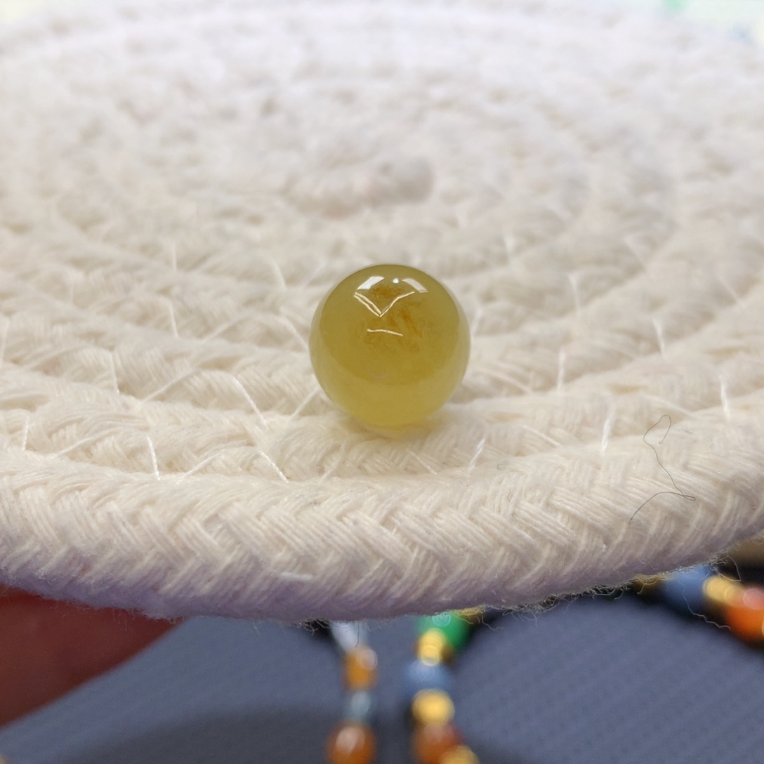 定制翡翠未镶嵌 毛货抛光定制 柠檬黄 卡11.7 