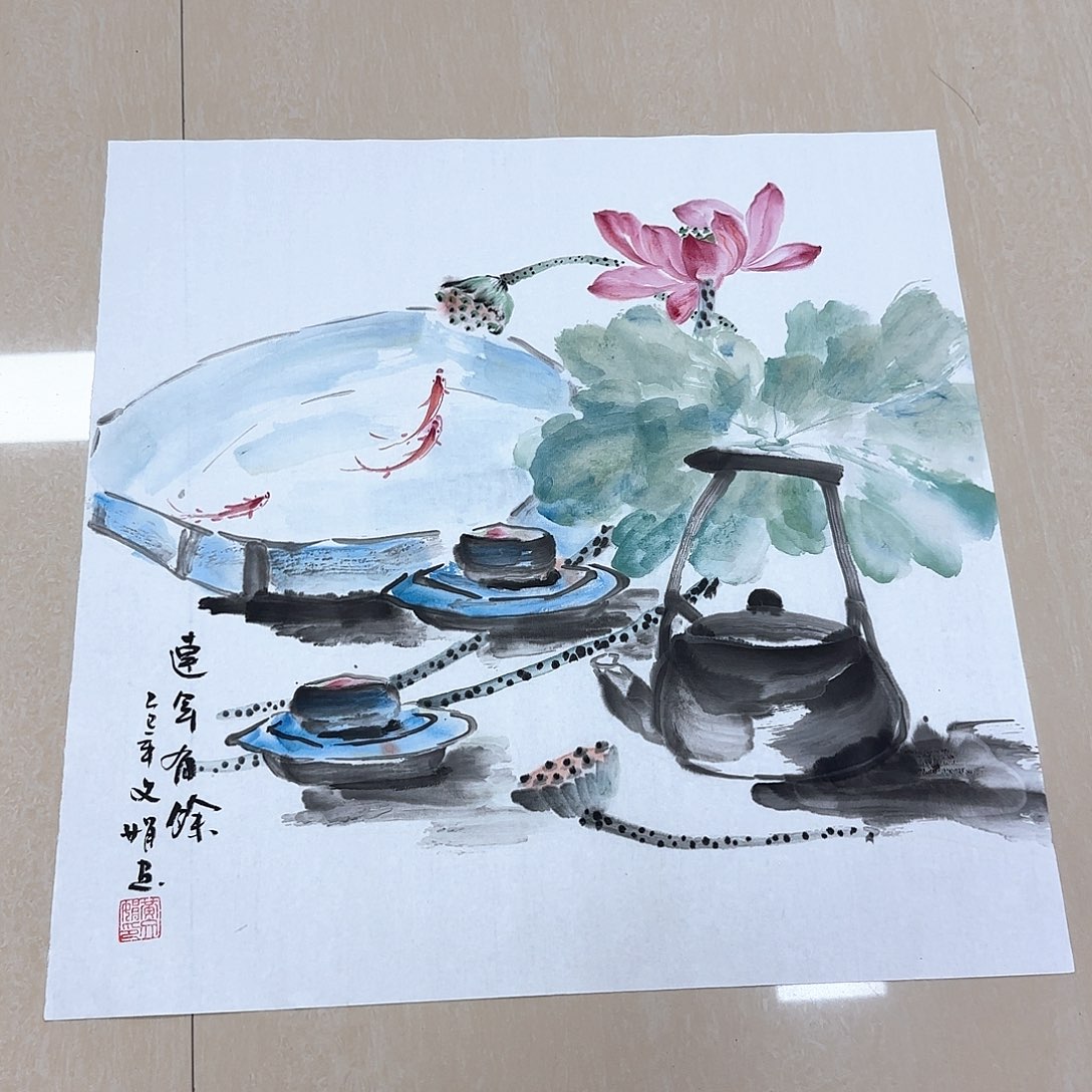 国画国画作品展。国画