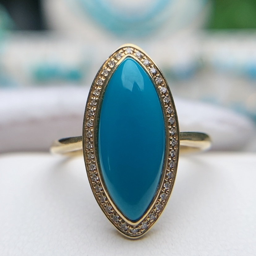 【闪购商品】绿松石配饰18K金镶嵌