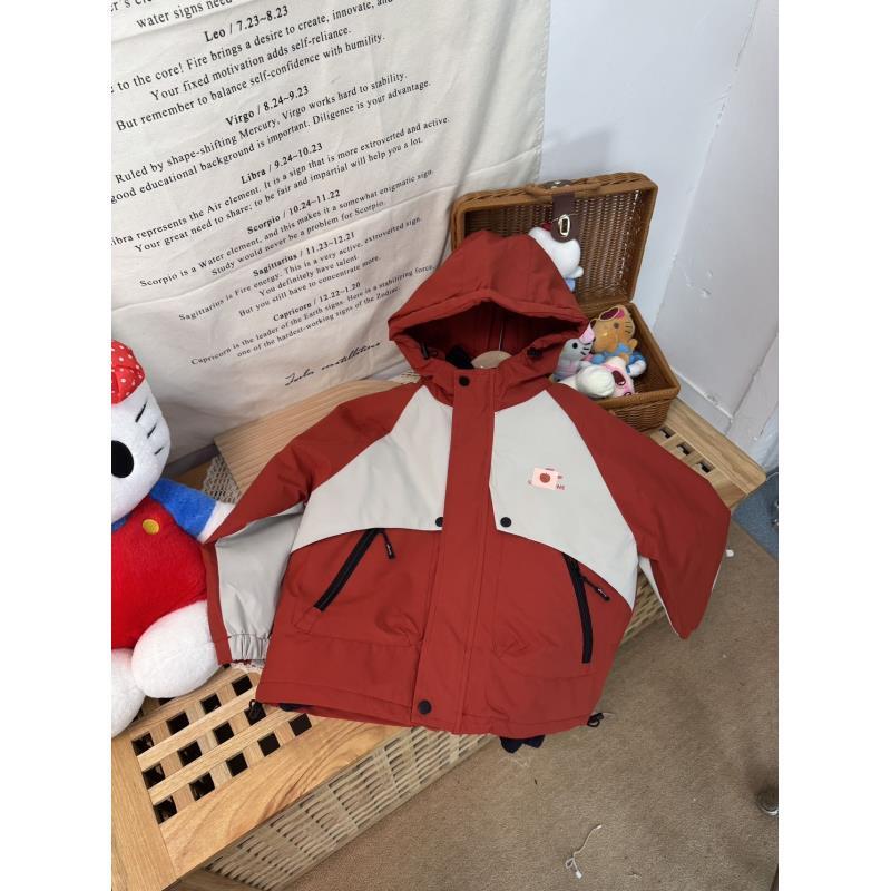 【新疆包邮】中童字母加绒三合一外套C427