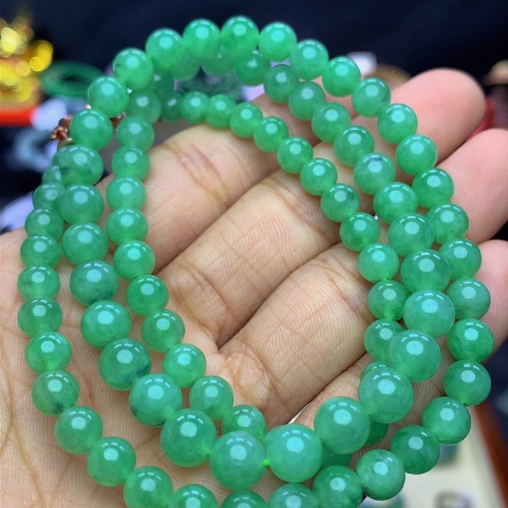 翡翠手链未镶嵌翡翠 6-7 