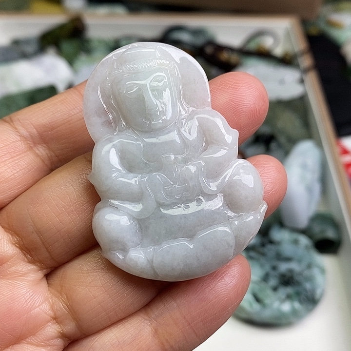 翡翠未镶嵌颈饰天然翡翠86