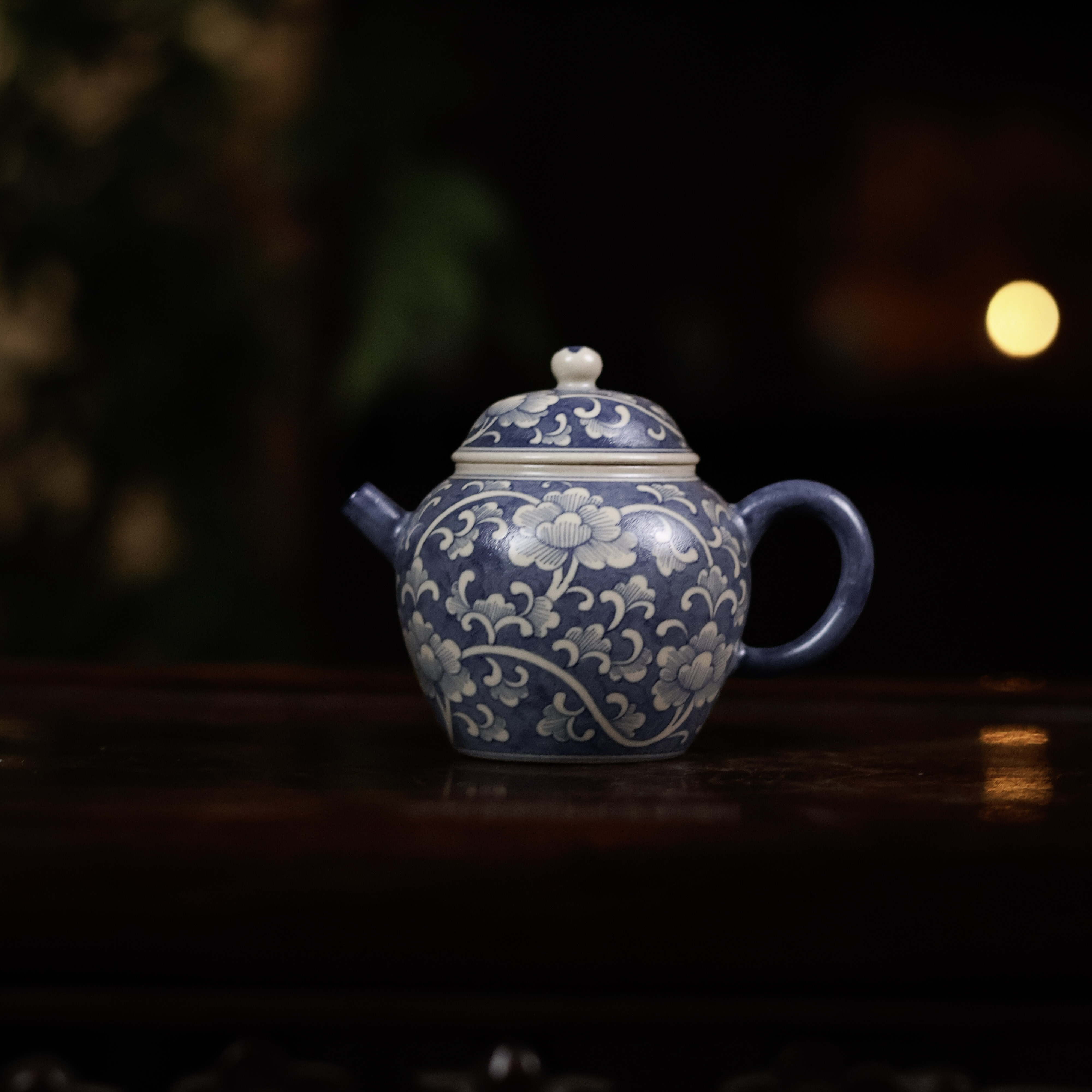 【非遗好物】缠枝牡丹壶茶壶130ml（ZX-0348）